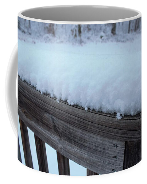 Trees Coffee Mug featuring the photograph Skimming Across the Rail by Ali Baucom