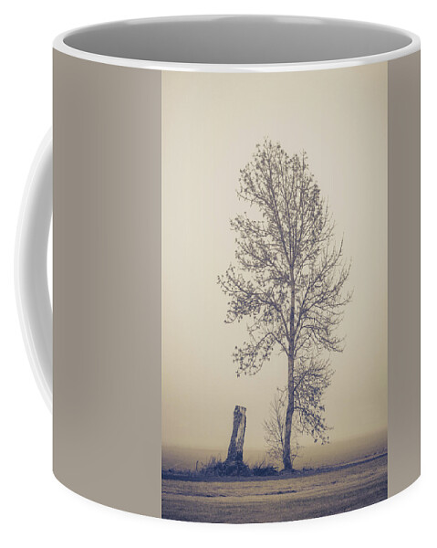 Tree Coffee Mug featuring the photograph Skinny Tree by Catherine Avilez