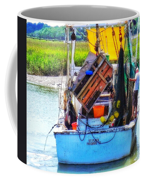 Shrimp Boats Coffee Mug featuring the photograph Skipjack by Patricia Greer
