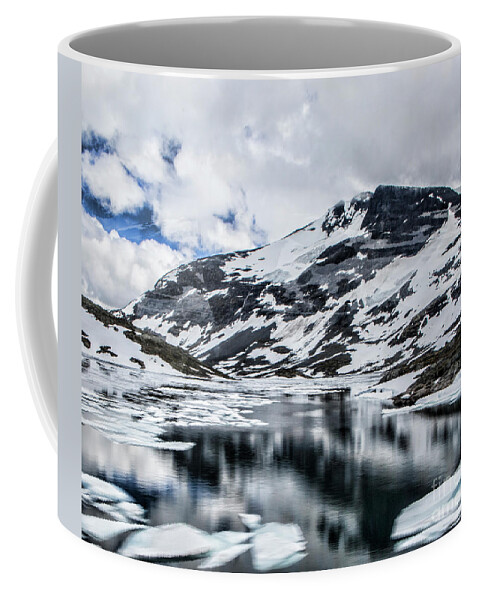 Skjolden Coffee Mug featuring the photograph Skjolden Glacial Beauty by Shirley Mangini
