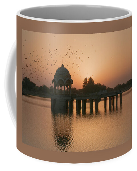Flying Coffee Mug featuring the photograph SKN 1370 Flying Time by Sunil Kapadia