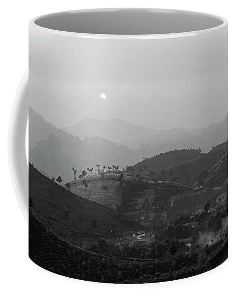 Agriculture Coffee Mug featuring the photograph SKN 6588 Divine Serenity. B/W by Sunil Kapadia