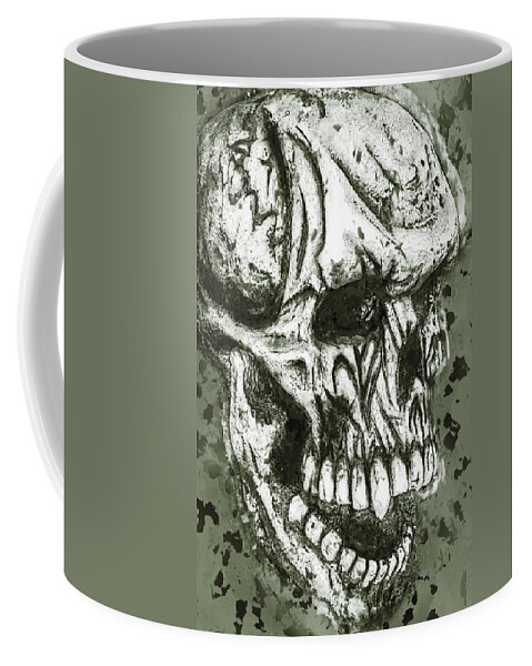 Halloween Coffee Mug featuring the photograph Skully by Pamela Williams
