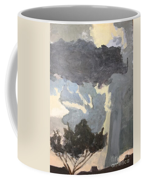  Coffee Mug featuring the painting Sky Portal II by Carol Oufnac Mahan