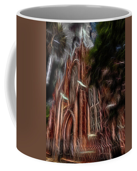 Abstract Coffee Mug featuring the digital art Sky Spirits 2 by William Horden