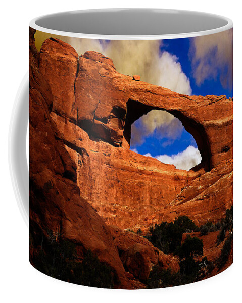 Skyline Arch Coffee Mug featuring the photograph Skyline Arch by Harry Spitz