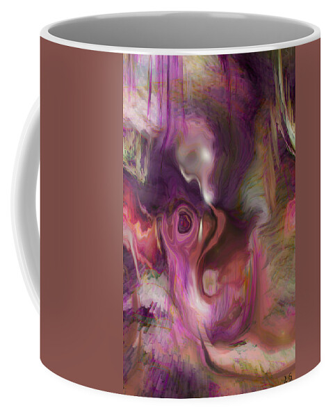 Digital Abstract Coffee Mug featuring the digital art Sleep of no dreaming by Linda Sannuti