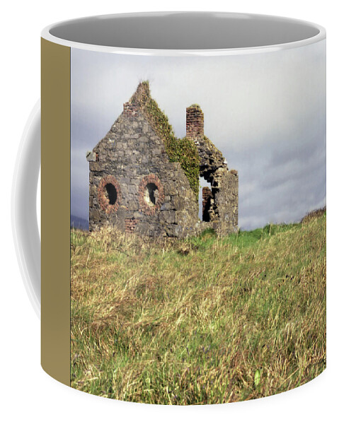 Thatched Home Coffee Mug featuring the photograph Sligo Ruin by Peggy Dietz