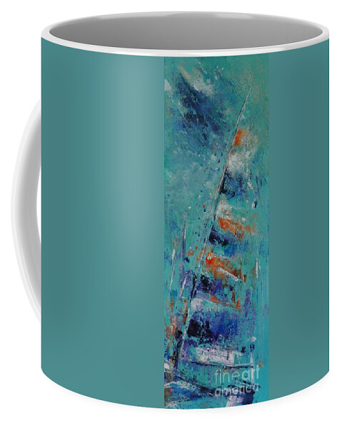 Sailing Coffee Mug featuring the painting Sloop John B by Dan Campbell