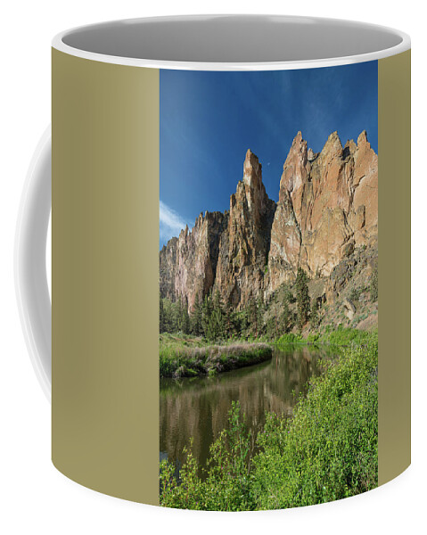 Smith Rock Coffee Mug featuring the photograph Smith Rock Spires by Greg Nyquist