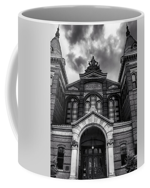 Monochrome Coffee Mug featuring the photograph Smithsonian Arts and Industries Building by Chris Montcalmo