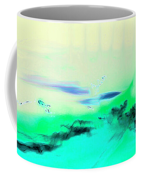 Abstract Coffee Mug featuring the photograph Smoke and Mirrors by Mary Bedy