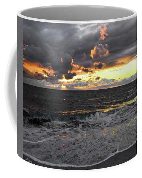 Sunset Coffee Mug featuring the photograph Smoke n Fire by Bradley Dever
