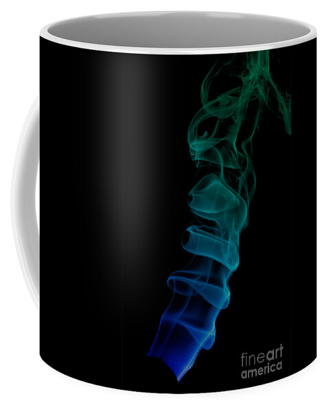 Abstract Coffee Mug featuring the photograph smoke XIX ex by Joerg Lingnau