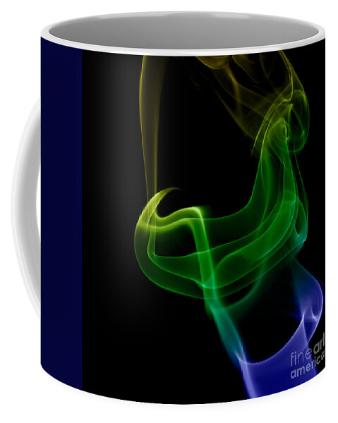 Abstract Coffee Mug featuring the photograph smoke XXIV by Joerg Lingnau