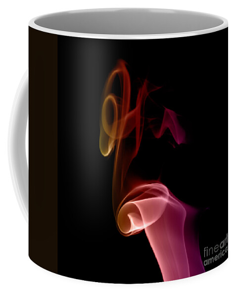 Abstract Coffee Mug featuring the photograph smoke XXVII by Joerg Lingnau