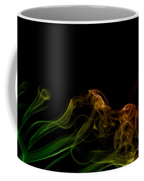 Abstract Coffee Mug featuring the photograph smoke XXXI by Joerg Lingnau