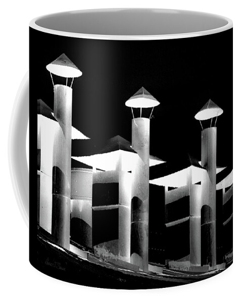  Coffee Mug featuring the photograph Smokestacks Phu Bai, RVN by Robert J Sadler