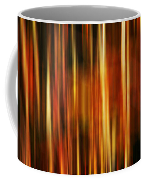 Abstracts Coffee Mug featuring the photograph Smoky Mountains Fall Colors Digital Abstracts Motion Blur by Rich Franco