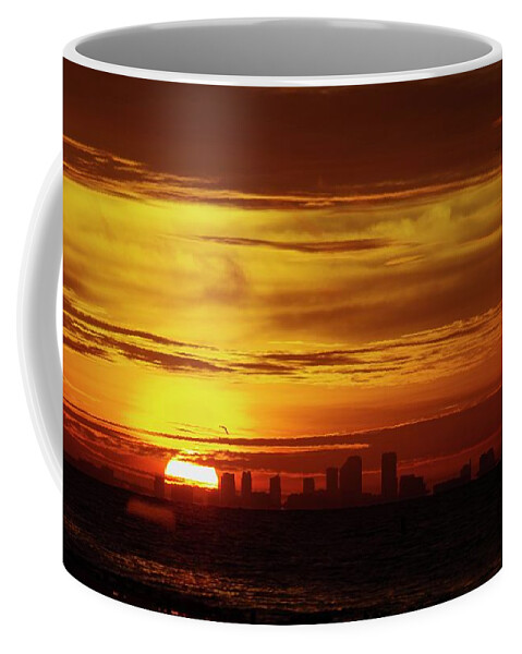 Sun Coffee Mug featuring the photograph Smoldering Dawn by Stoney Lawrentz