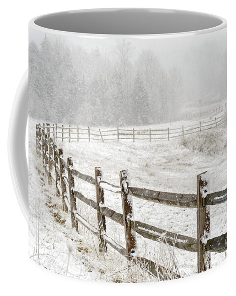 Spring Coffee Mug featuring the photograph Snow Highland Scenic Highway by Thomas R Fletcher