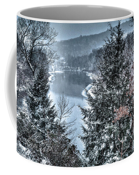 Farmington River Coffee Mug featuring the photograph Snow Squall by Tom Cameron