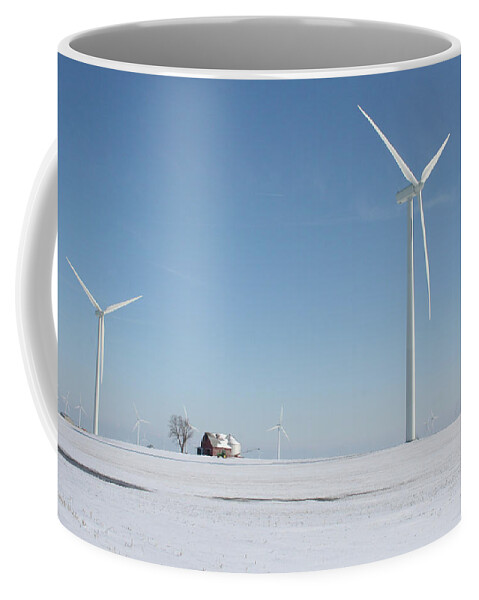 Snow Turbines Coffee Mug featuring the photograph Snow Turbines by Dylan Punke