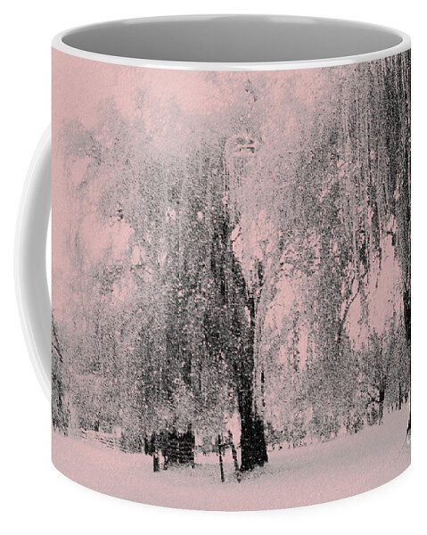 Snowy Sunday Coffee Mug featuring the photograph Snowing again by Julie Lueders 