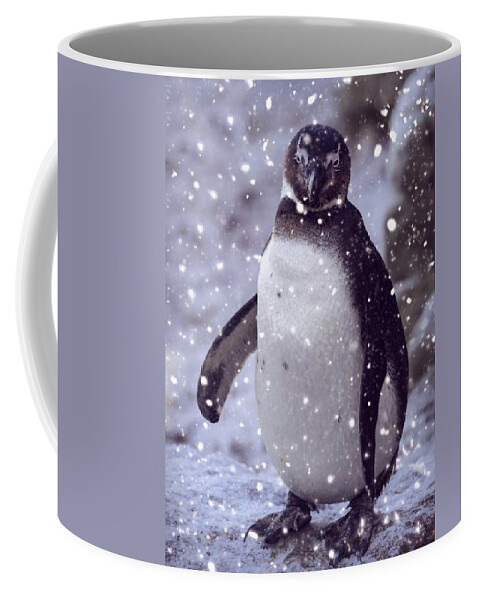Penguin Coffee Mug featuring the photograph SnowPenguin by Chris Boulton