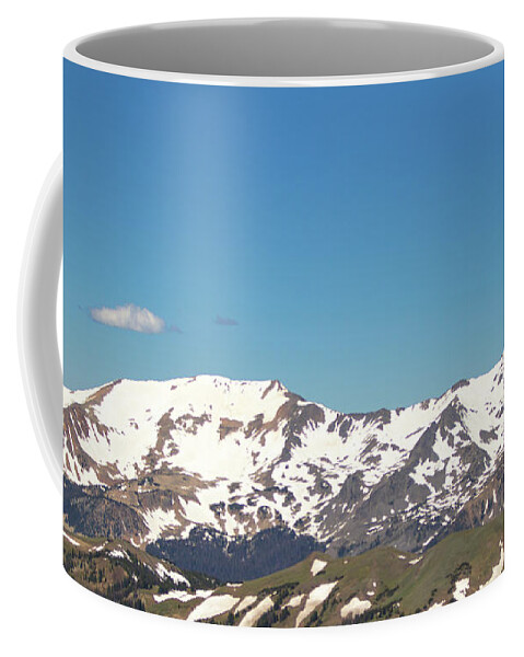Rocky Coffee Mug featuring the photograph SnowTop Mountains by Sean Allen