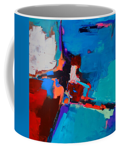 So Far Coffee Mug featuring the painting So Far - Art by Elise Palmigiani by Elise Palmigiani