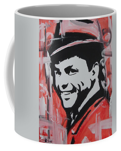 Frank Sinatra Coffee Mug featuring the painting So Sinatra by Antonio Moore