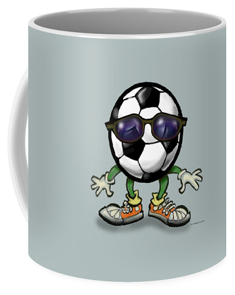 Soccer Coffee Mug featuring the digital art Soccer Cool by Kevin Middleton