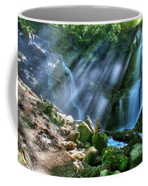 Nunweiler Coffee Mug featuring the photograph Soco Falls by Nunweiler Photography
