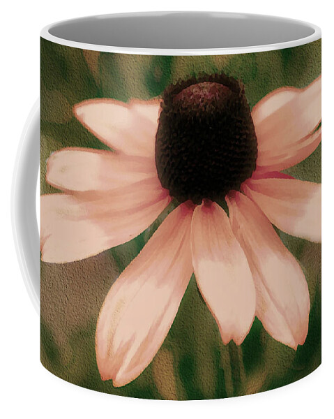 Nature Coffee Mug featuring the photograph Soft Delicate Pink Daisy by Judy Palkimas