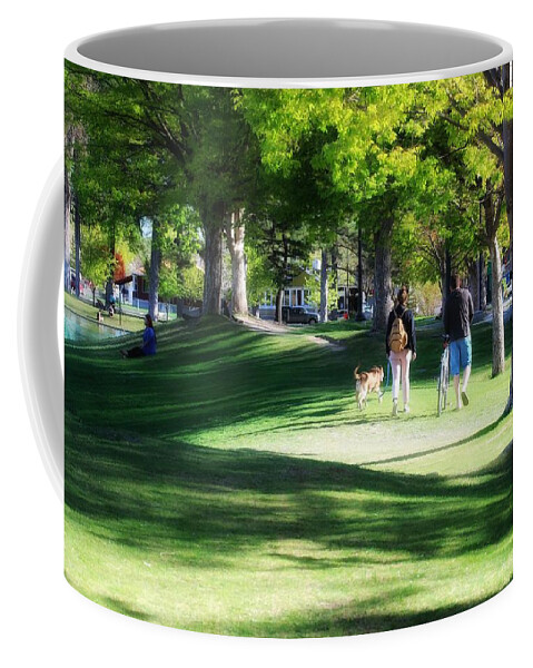 Walk In The Park Coffee Mug featuring the photograph Soft Walk in the Park by Buck Buchanan