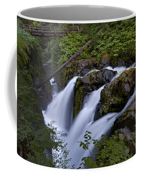 Cascade Coffee Mug featuring the photograph Sol Duc Falls in Olympic National Park by Rick Pisio