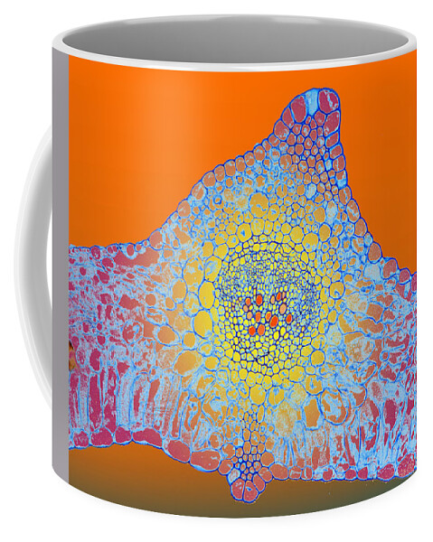 Microscopic Abstract Coffee Mug featuring the photograph Solar Cells by Rein Nomm