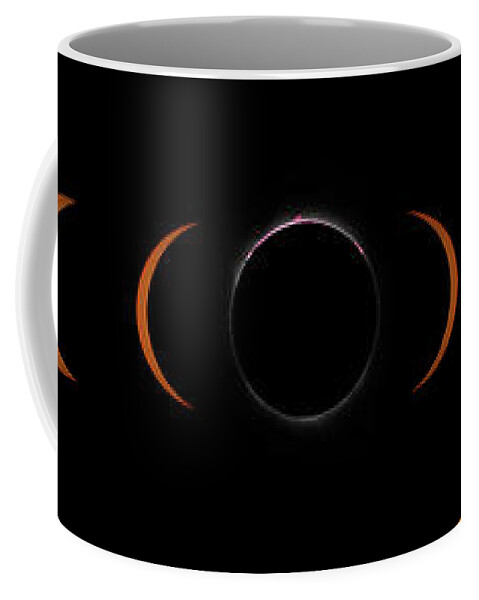 Solar Eclipse Coffee Mug featuring the photograph Solar Eclipse Composite by Greg Norrell