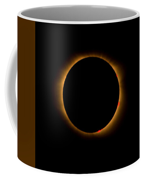 Solar Eclipse Coffee Mug featuring the photograph Solar Eclipse-Totality by Bradford Martin