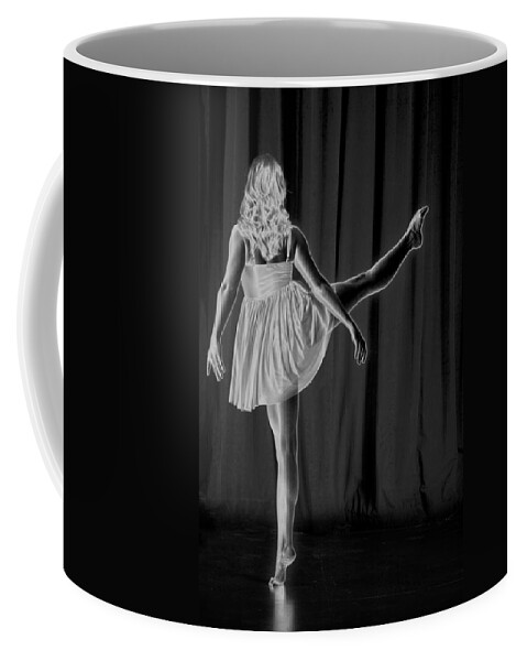 B&w Coffee Mug featuring the photograph Solarized Dancer by Frederic A Reinecke