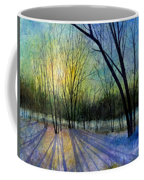Winter Coffee Mug featuring the painting Solstice Shadows by Hailey E Herrera
