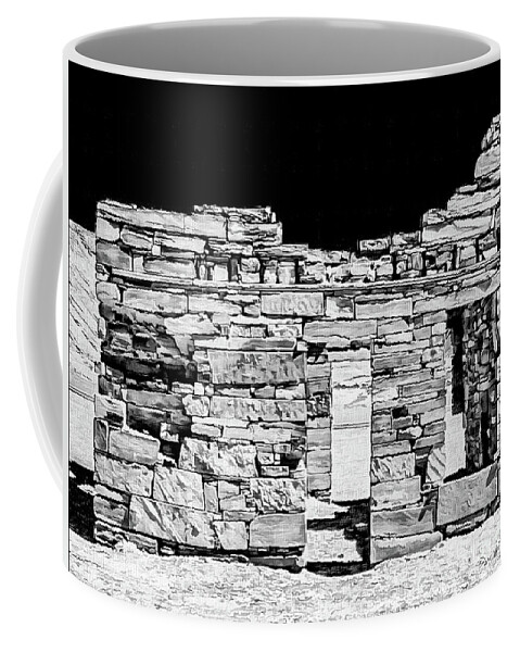 Mona Stut Coffee Mug featuring the photograph Nowhere Somewhere BW by Mona Stut