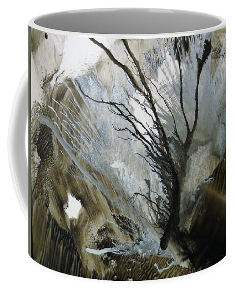 Ink Coffee Mug featuring the painting Song of Love by Soraya Silvestri