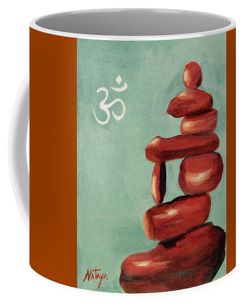 Sedona Coffee Mug featuring the painting Song of The Red Rocks by Nataya Crow