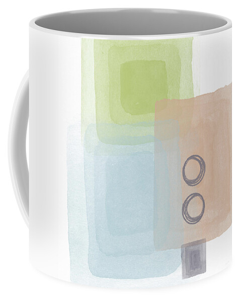 Watercolor Coffee Mug featuring the mixed media Soothing Harmony 2- Art by Linda Woods by Linda Woods