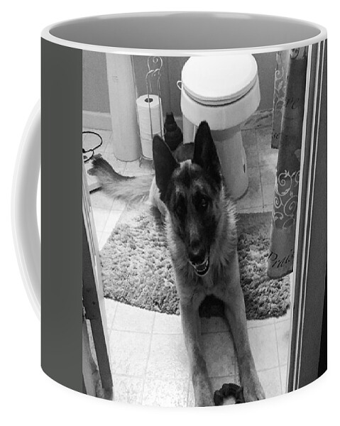 Gsd Coffee Mug featuring the photograph sorry, This Is For My Masters Only by Jerry Renville