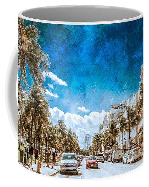 2015 Coffee Mug featuring the photograph South Beach Road by Melinda Ledsome