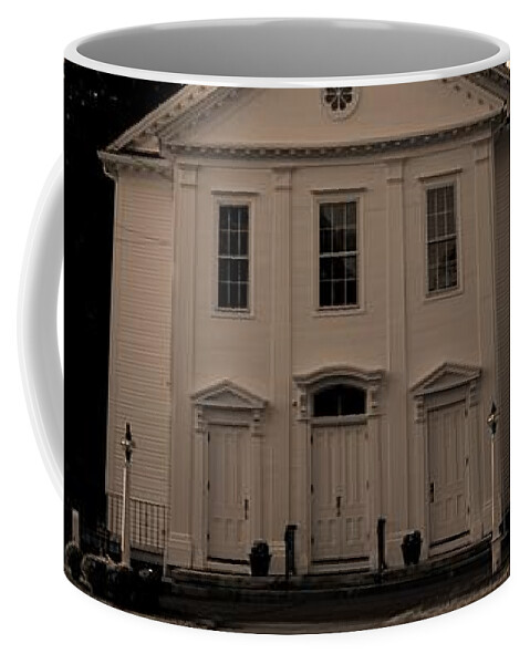 Church Coffee Mug featuring the photograph South Britain Congregational Church by Dani McEvoy