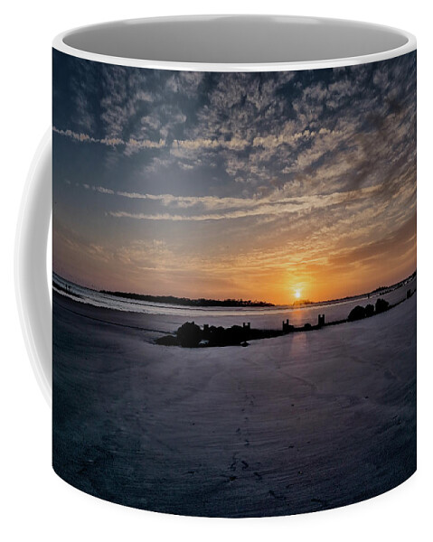 South Carolina Sunset Coffee Mug featuring the photograph South Caroline Sunset by Tom Singleton